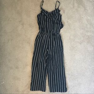 Striped Navy & White Romper